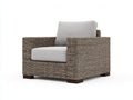 Sillones de ratán 92x88x82 cm - marrón grisáceo-gris claro - asiento acolchado y diseño moderno para exterior